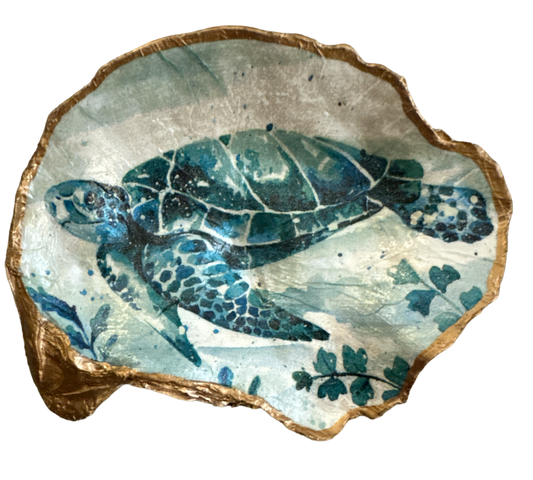 Sea Turtle - Large (Teal) - The Sandy Santa