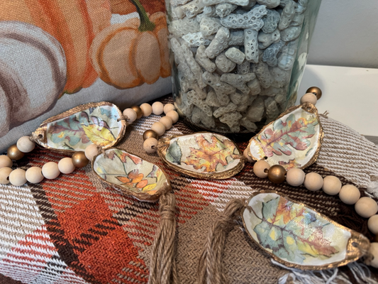 Autumn Leaves Oyster Garland