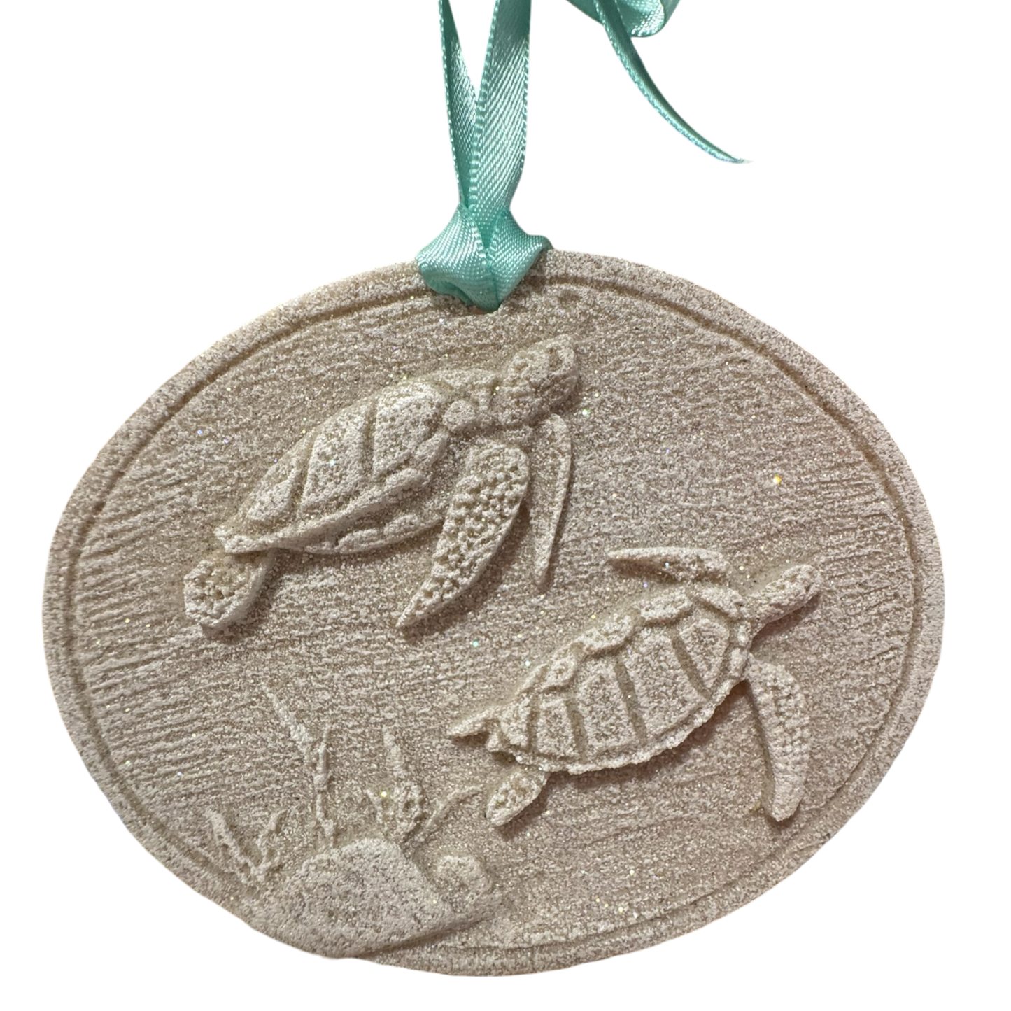 Turtles Swimming Sand Ornament