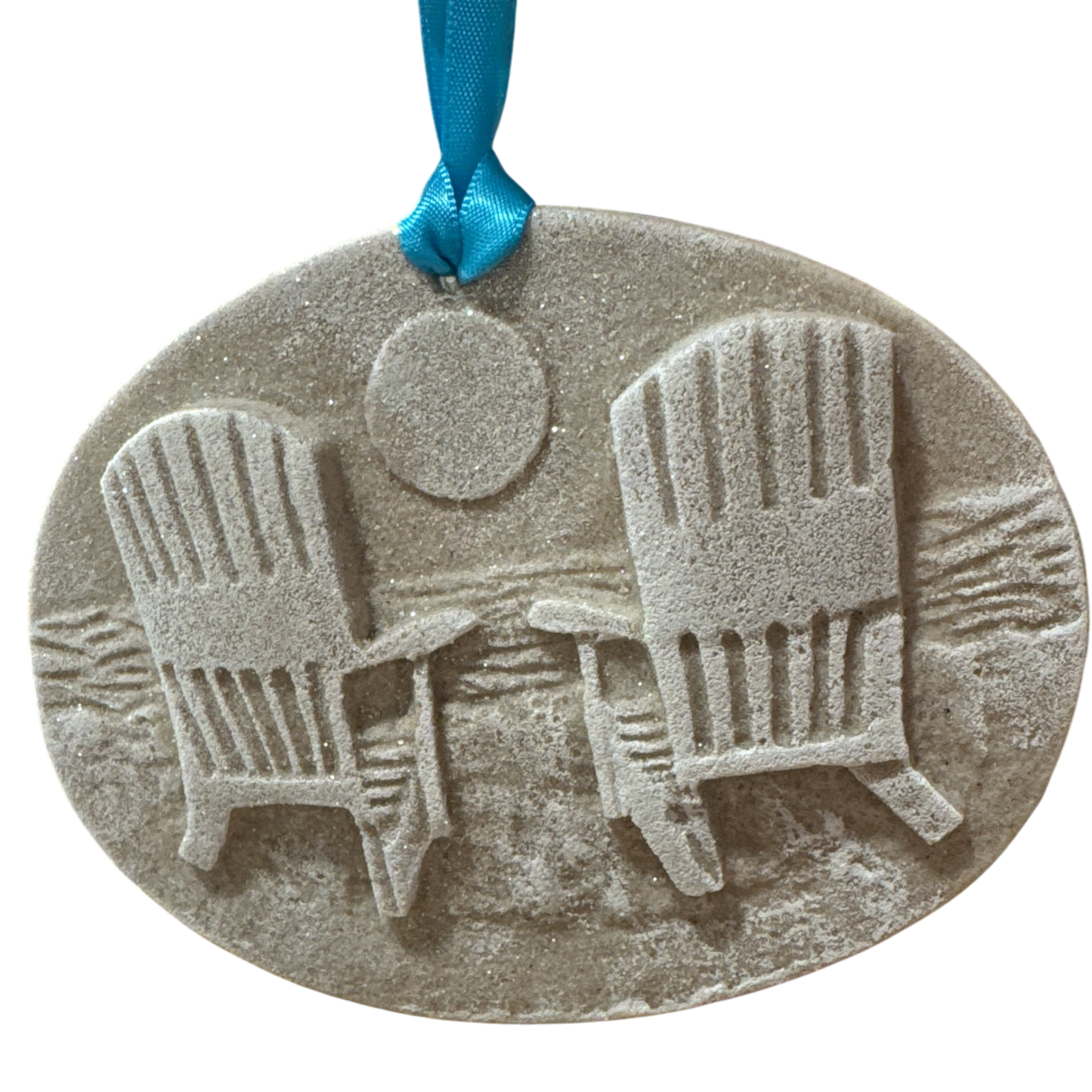 Beach Chairs Sand Ornament