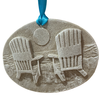 Beach Chairs Sand Ornament