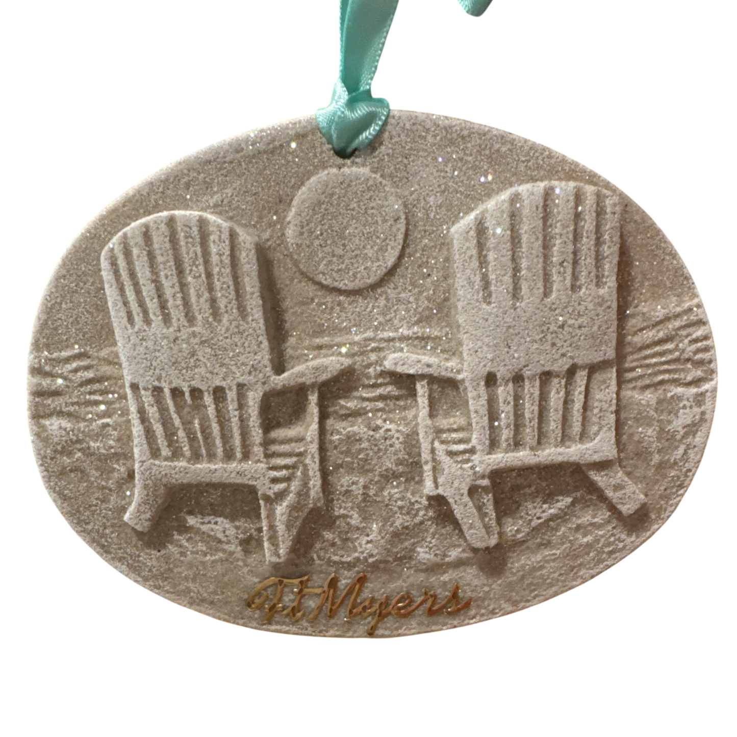 Beach Chairs Sand Ornament