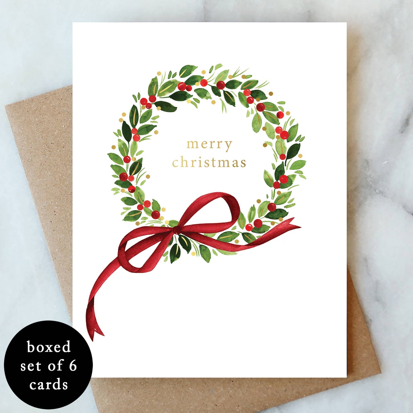 Berry Holly Wreath Set/6