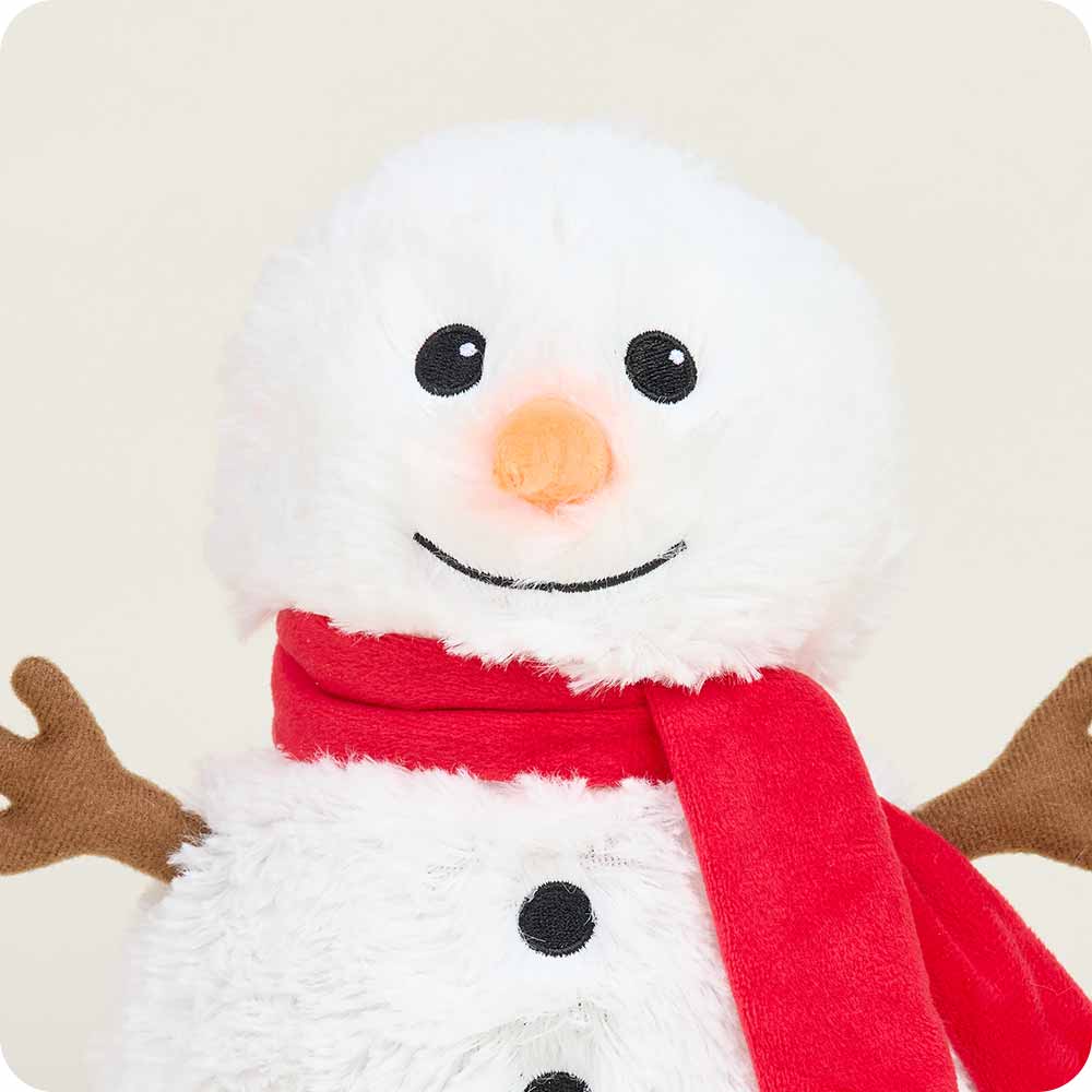 Red Scarf Snowman Warmies - The Sandy Santa