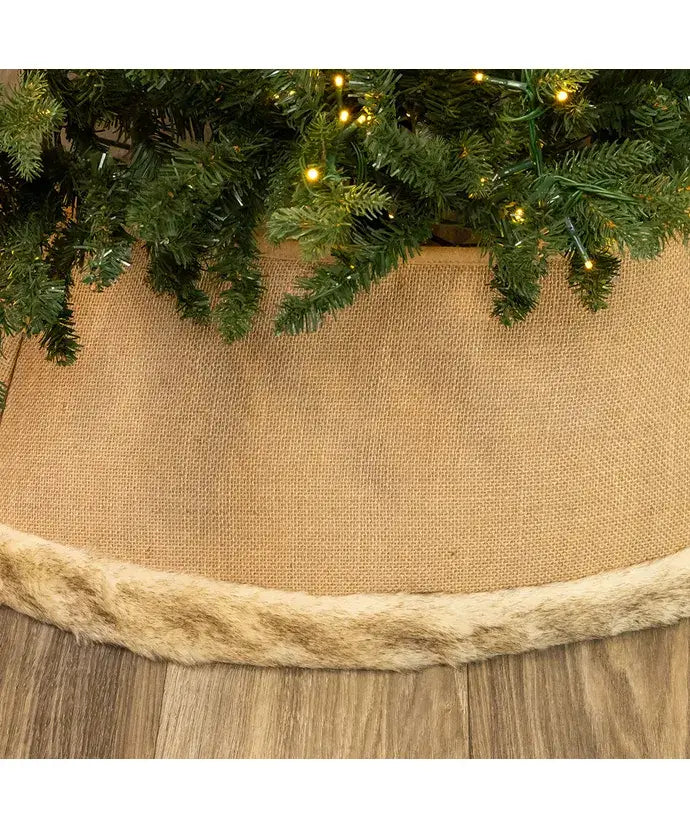 Burlap Tree Collar - The Sandy Santa