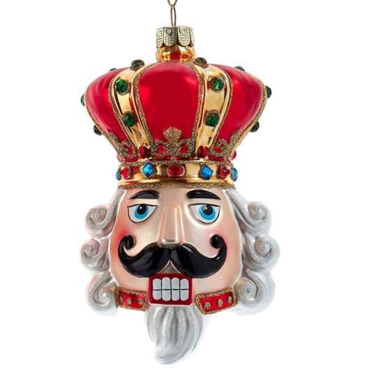 4.5"Glass King Nutcracker - The Sandy Santa