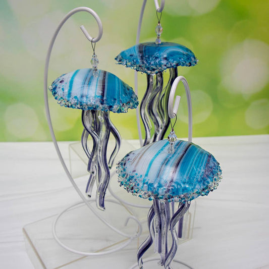 Baby Jellyfish Ornament - Blackberry and Cream - The Sandy Santa