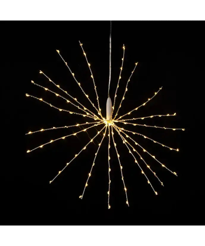 16" 3D STARBURST LIGHTS W/160 WW LED - The Sandy Santa