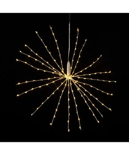 16" 3D STARBURST LIGHTS W/160 WW LED - The Sandy Santa
