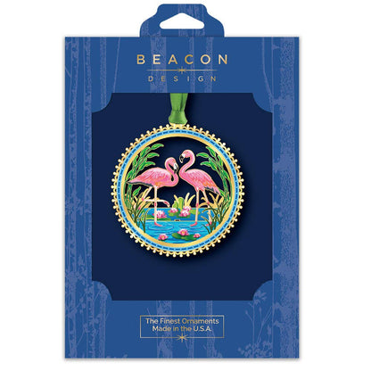 Pink Flamingo Scape - The Sandy Santa