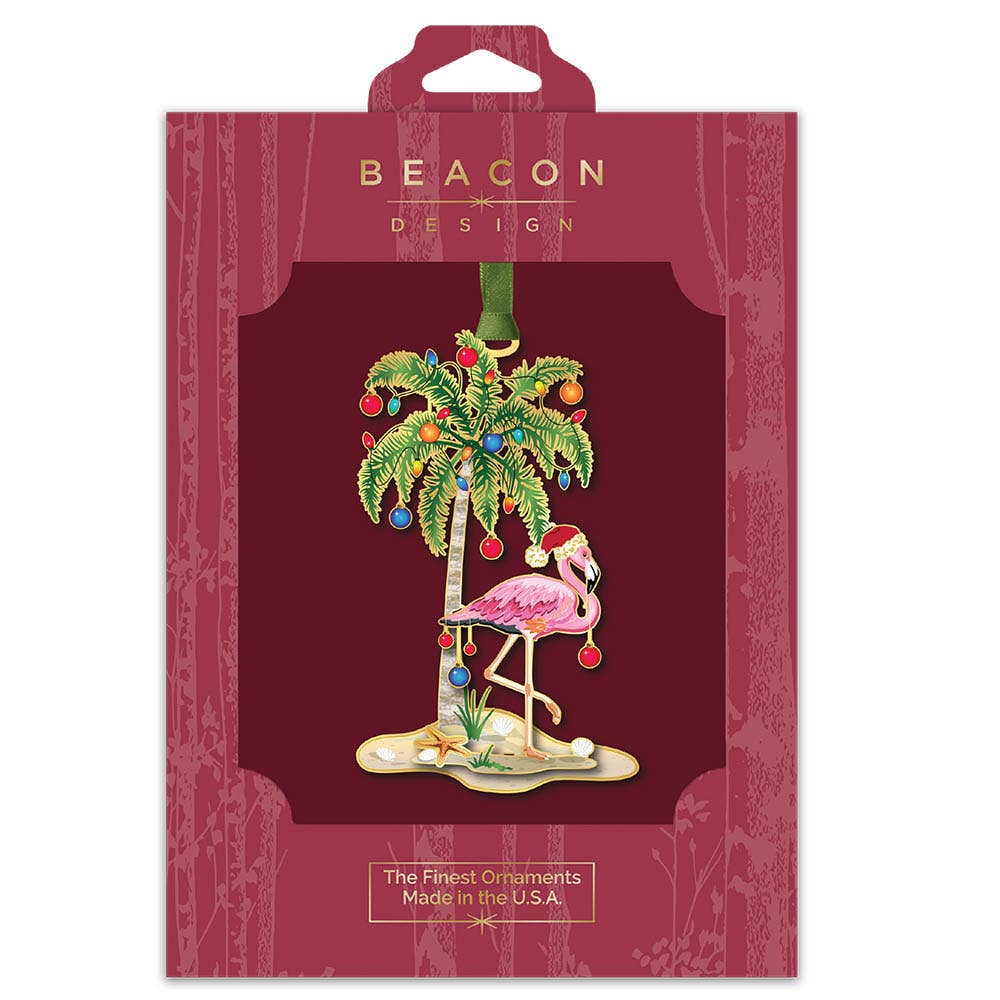 Festive Flamingo - The Sandy Santa