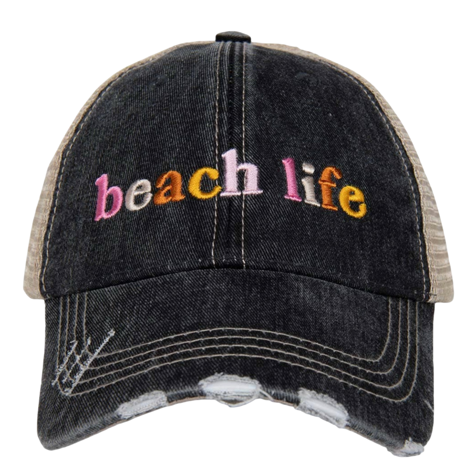 Beach Life Trucker Hat - The Sandy Santa