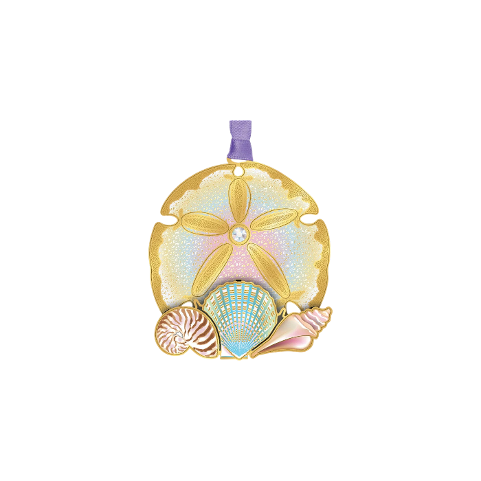 Sand Dollar Collage - The Sandy Santa