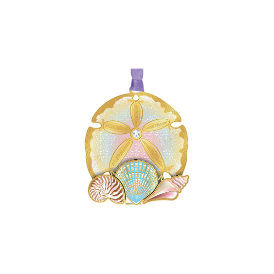Sand Dollar Collage - The Sandy Santa