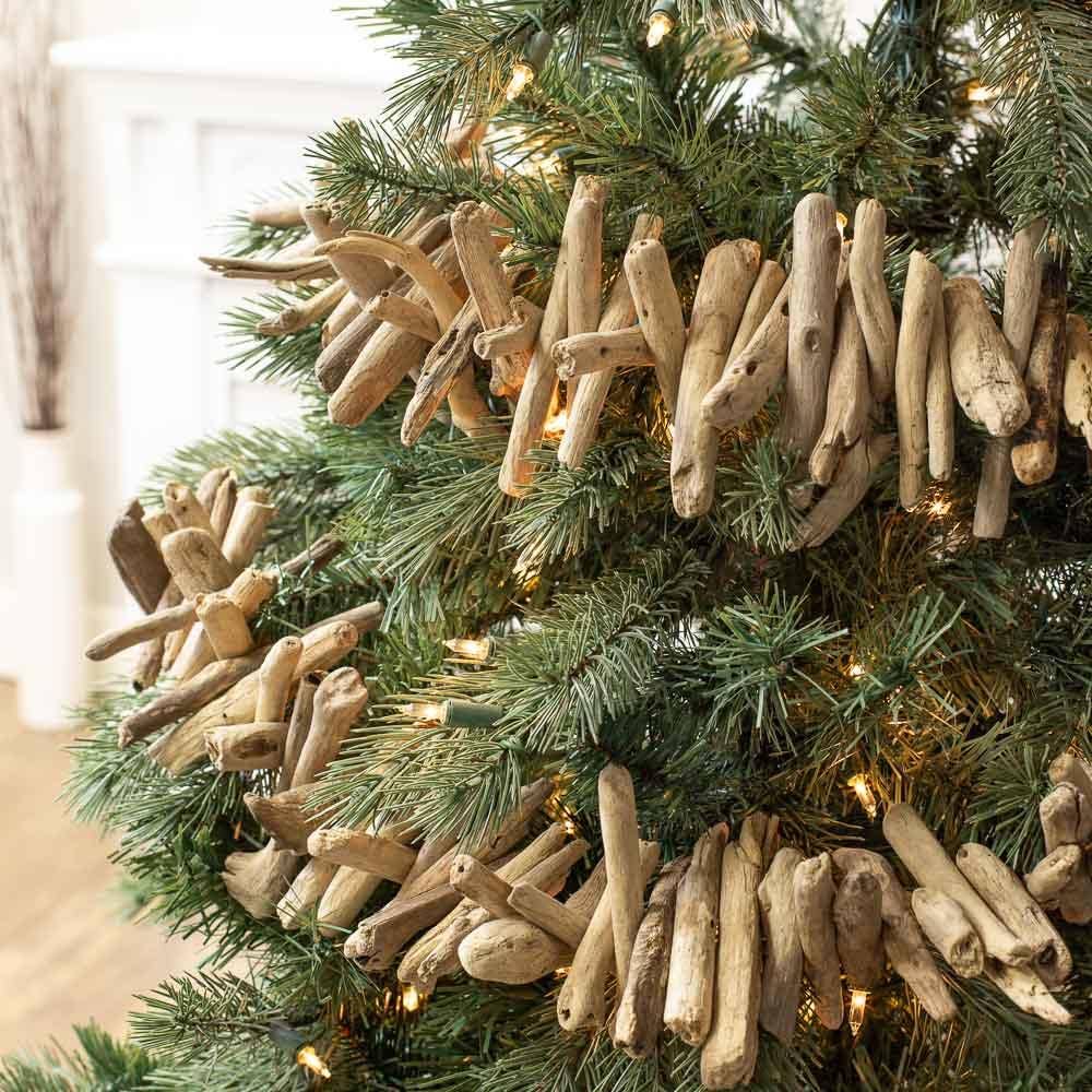 Natural Rustic Driftwood Coastal Garland - The Sandy Santa