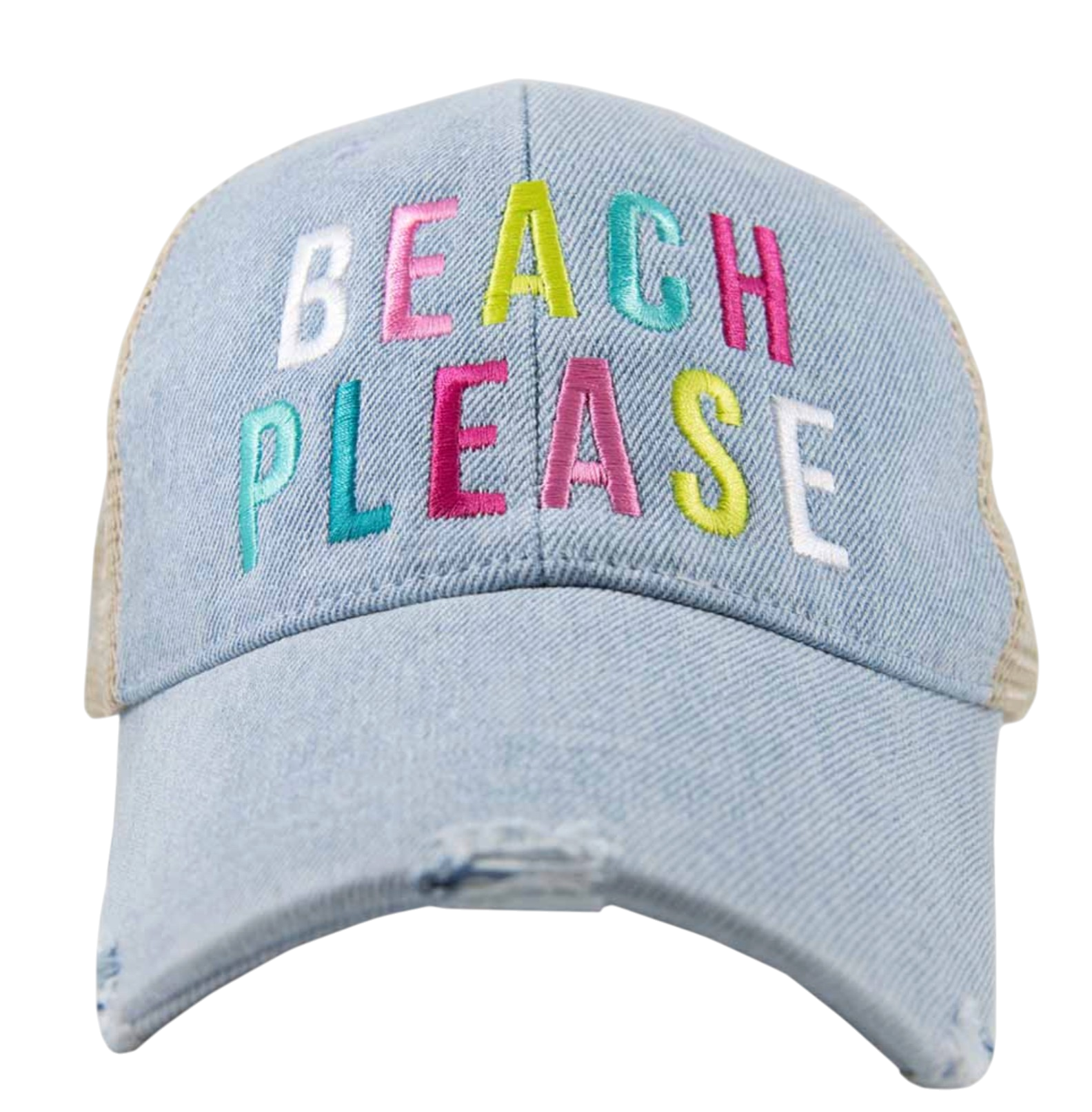 Beach Please Trucker Hat - The Sandy Santa