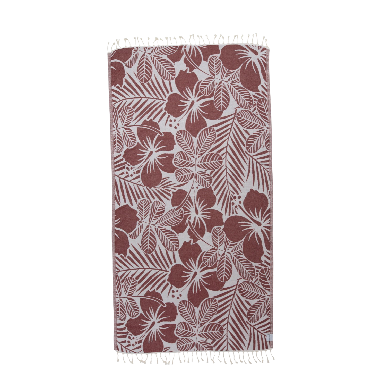 Hawaiian Flower Reversible Cotton Turkish Towel - The Sandy Santa