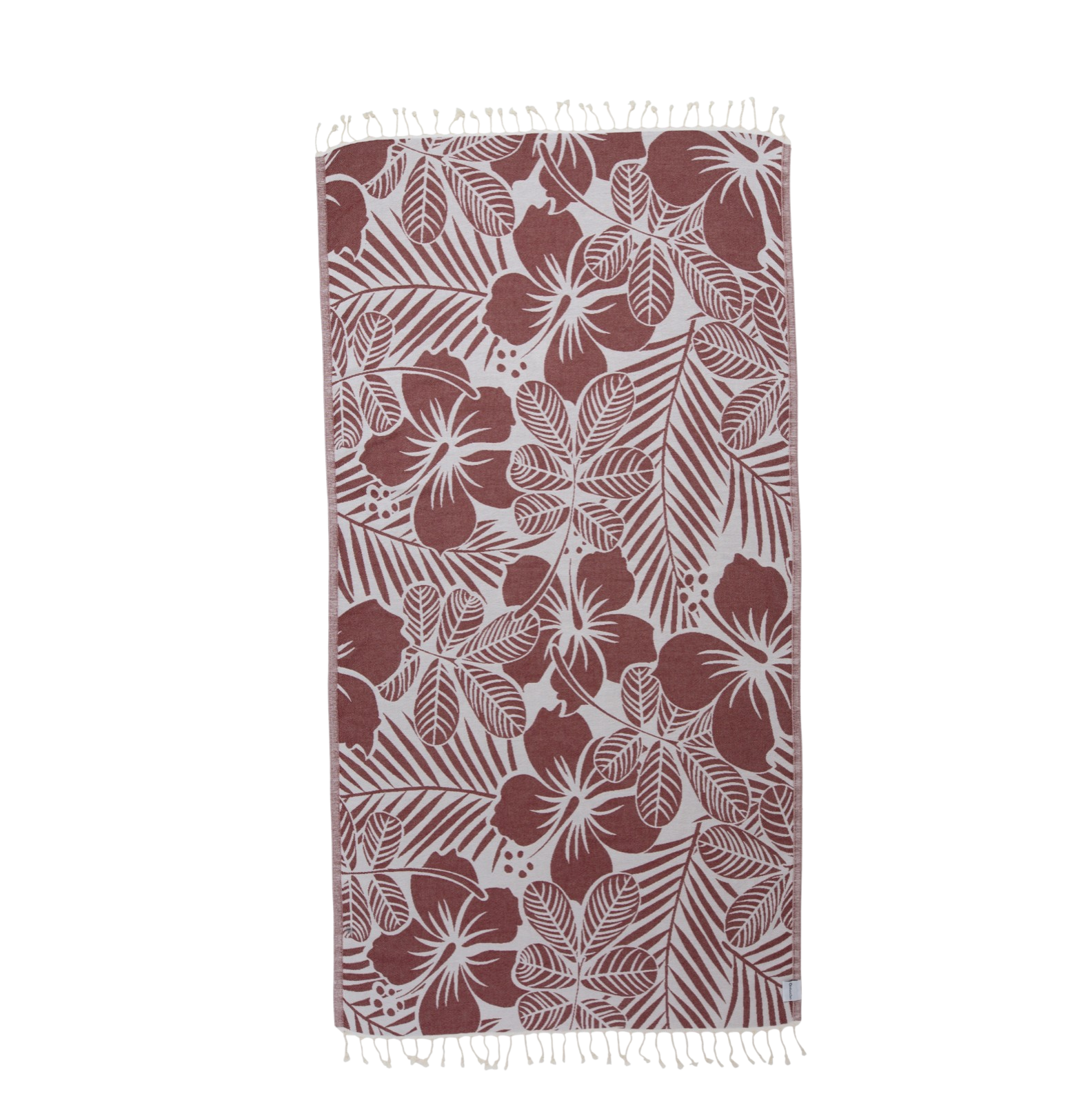 Hawaiian Flower Reversible Cotton Turkish Towel - The Sandy Santa