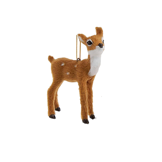 3" Furry Brown Deer - The Sandy Santa
