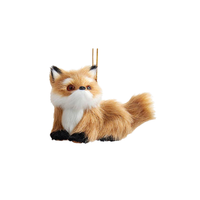 3" Furry Brown Fox - The Sandy Santa
