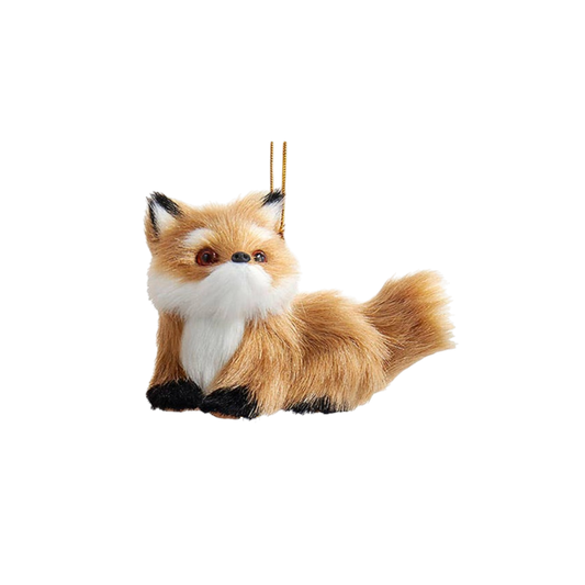 3" Furry Brown Fox - The Sandy Santa