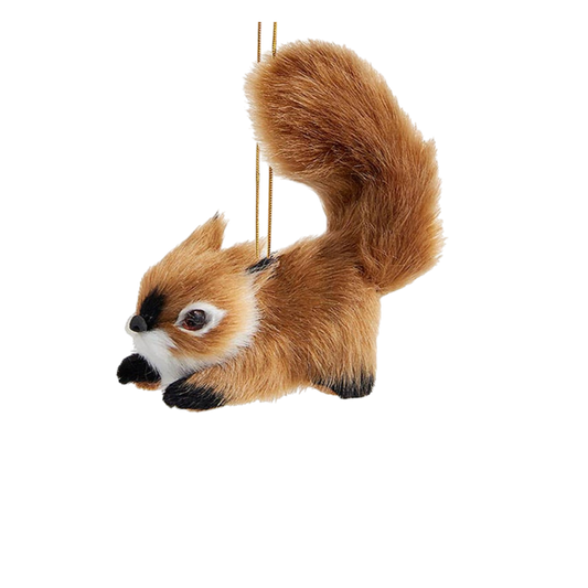 3" Furry Brown Squirrel - The Sandy Santa