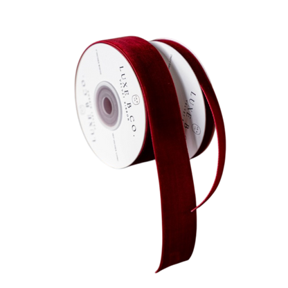 Burgundy Velvet Ribbon