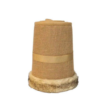 Burlap Tree Collar - The Sandy Santa