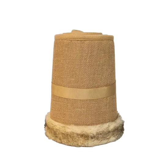 Burlap Tree Collar - The Sandy Santa