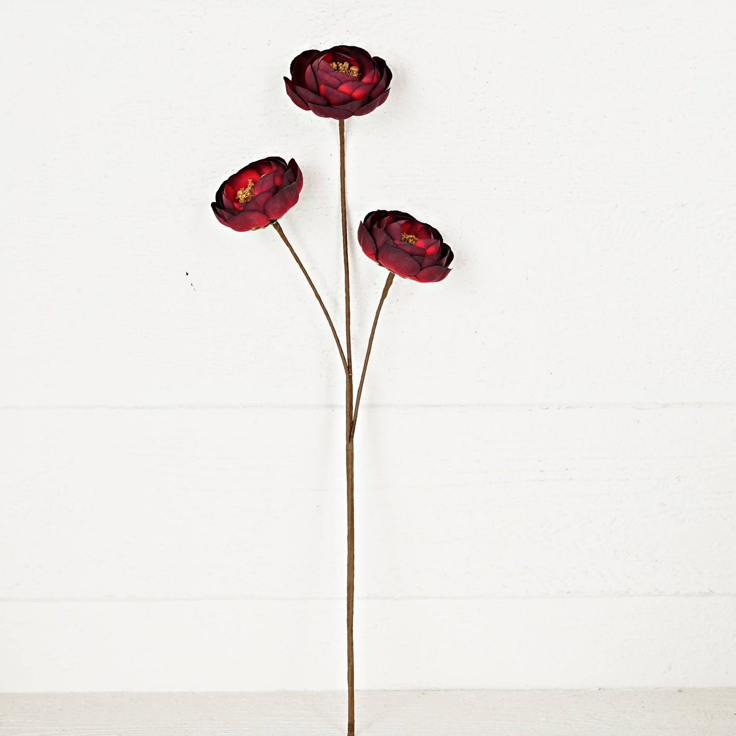 18in Burgundy Ranunculous Spray