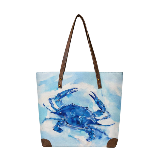 Blue Crab Tote - The Sandy Santa