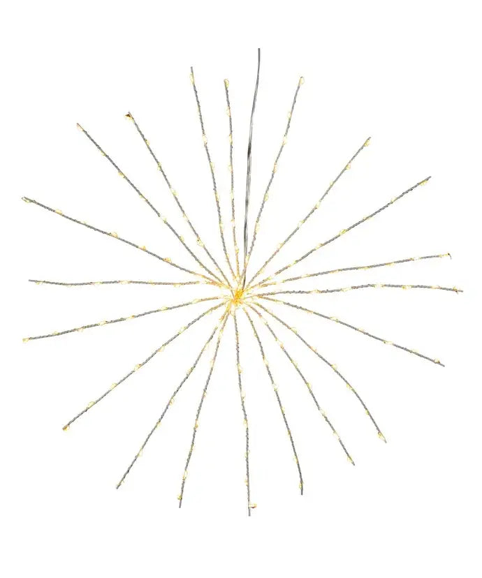 16" 3D STARBURST LIGHTS W/160 WW LED - The Sandy Santa