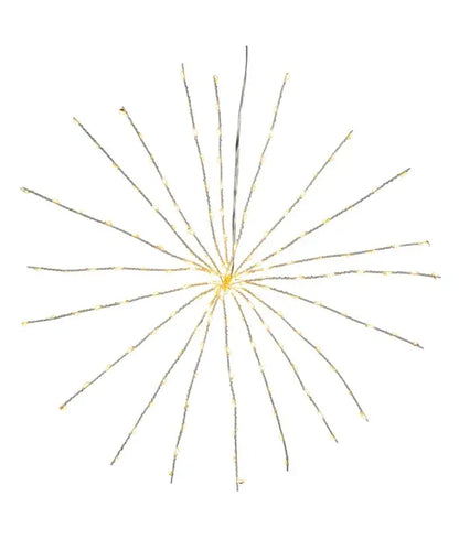16" 3D STARBURST LIGHTS W/160 WW LED - The Sandy Santa