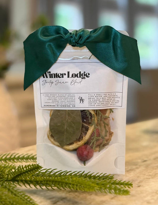 Winter Lodge Holiday Stovetop Simmer Blend Potpourri SM - The Sandy Santa