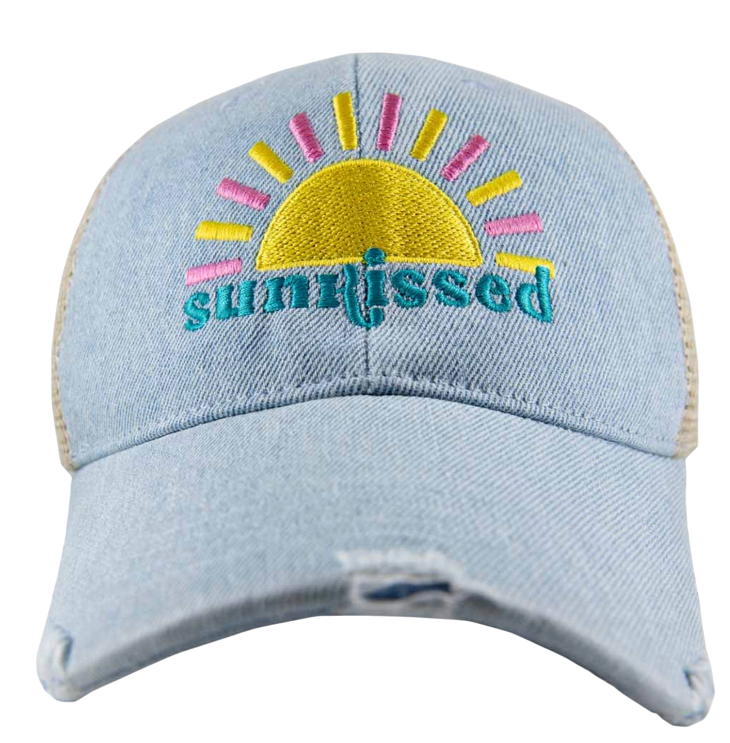 Sunkissed Trucker Denim Hat - The Sandy Santa
