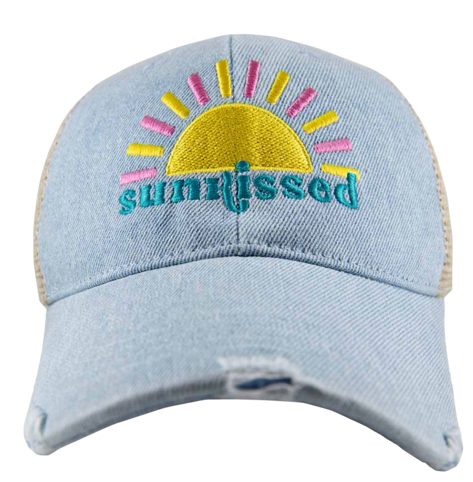 Sunkissed Trucker Denim Hat - The Sandy Santa