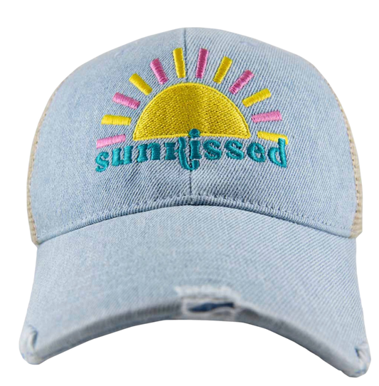 Sunkissed Trucker Denim Hat - The Sandy Santa