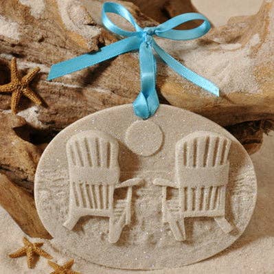 Beach Chairs Sand Ornament