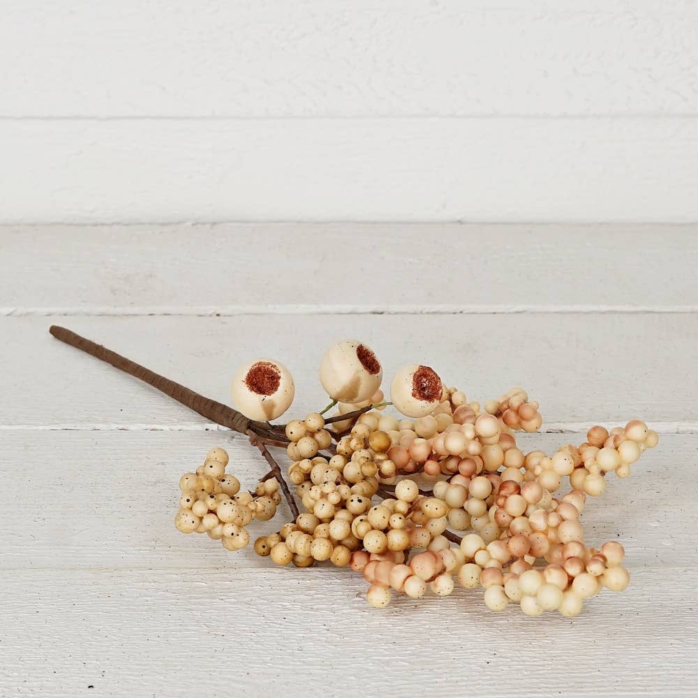Beige Cream Pepper/Pod Berries