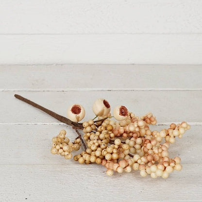 Beige Cream Pepper/Pod Berries