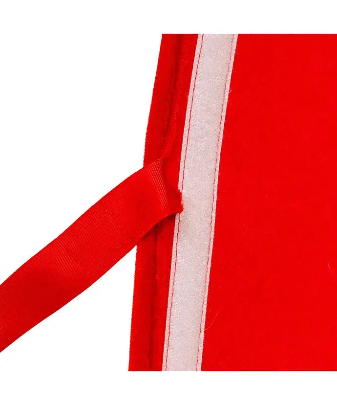 10 x 24" Red Velvet Tree Collar W/White Fur - The Sandy Santa