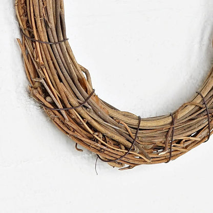 Natural Angel Vine Ring Wreath - The Sandy Santa