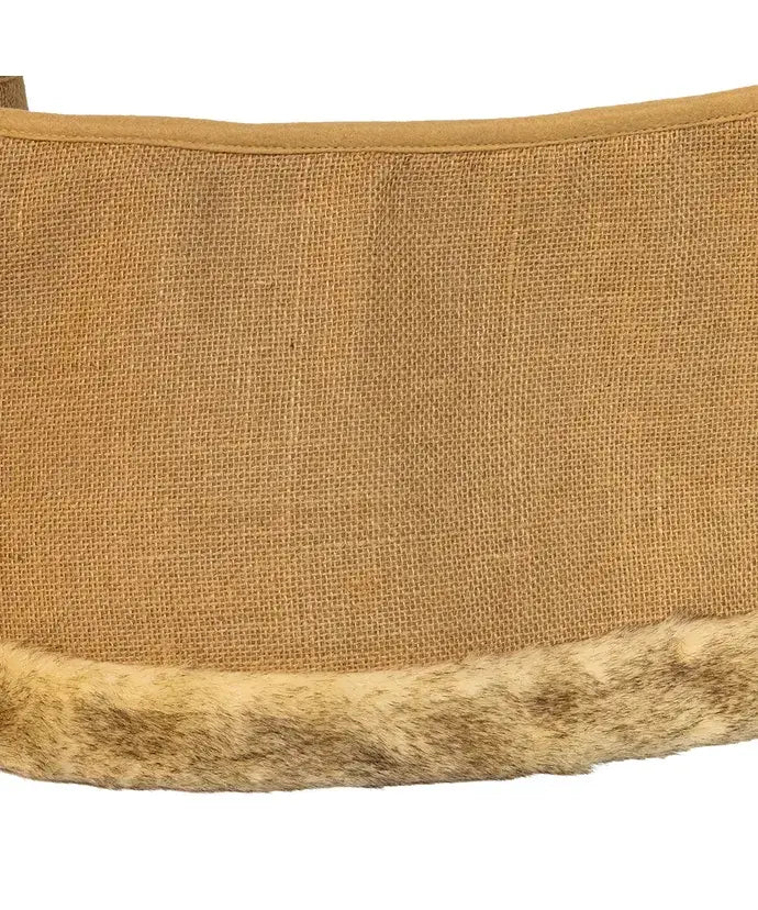 Burlap Tree Collar - The Sandy Santa