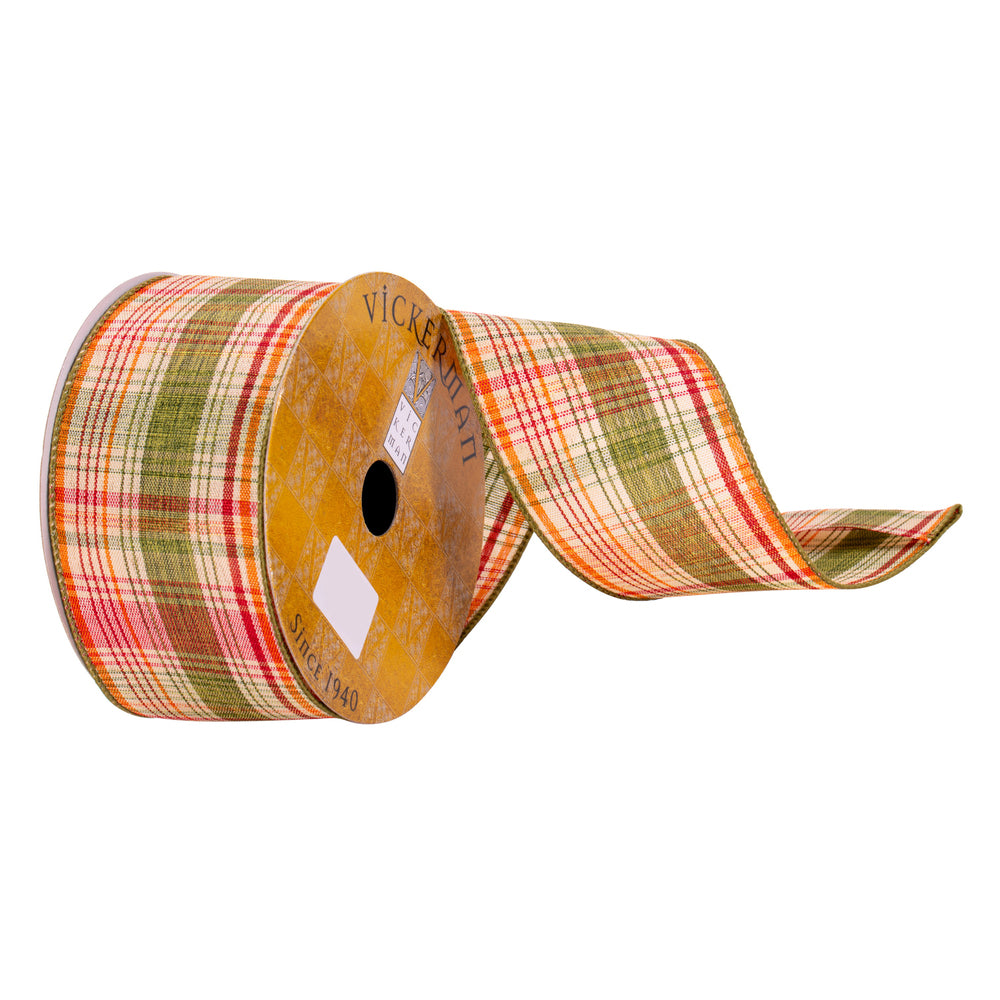 Fall Plaid Ribbon - The Sandy Santa