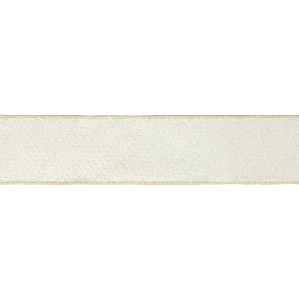 2 1/2" Velvet Gold/Ivory Ribbon