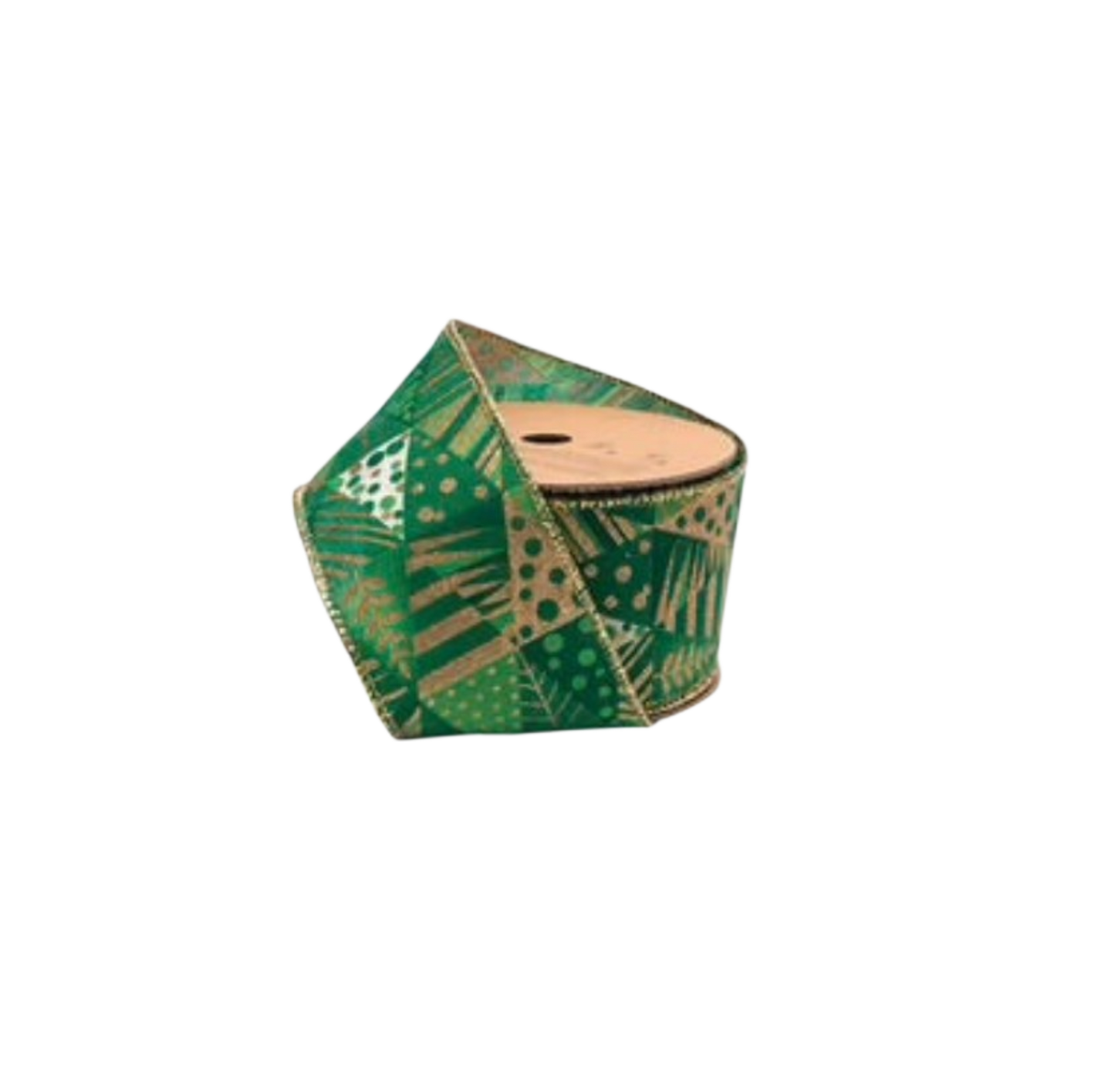 Geometric Trees Ribbon - The Sandy Santa
