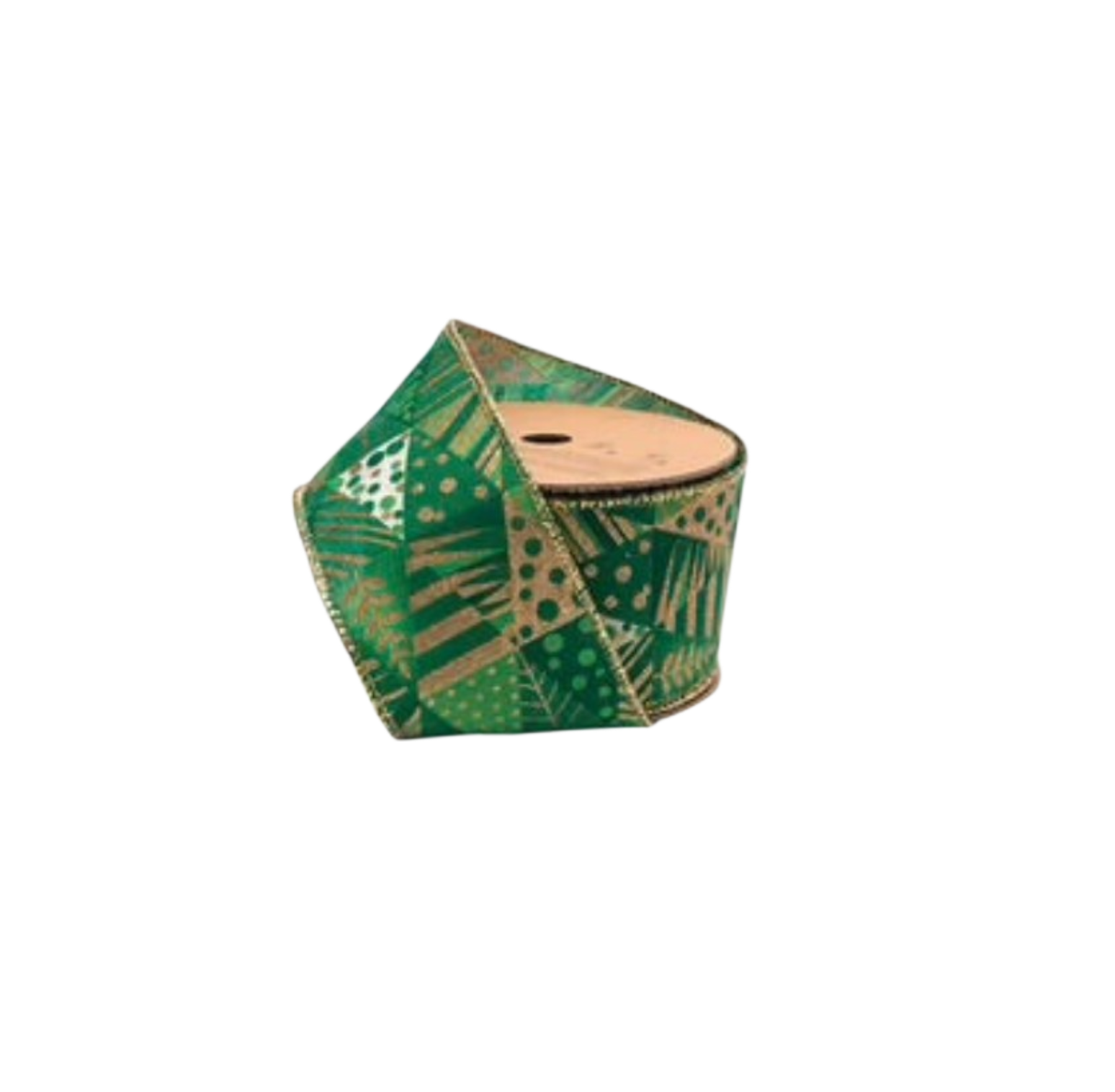 Geometric Trees Ribbon - The Sandy Santa