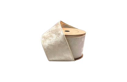 2 1/2" Velvet Gold/Ivory Ribbon