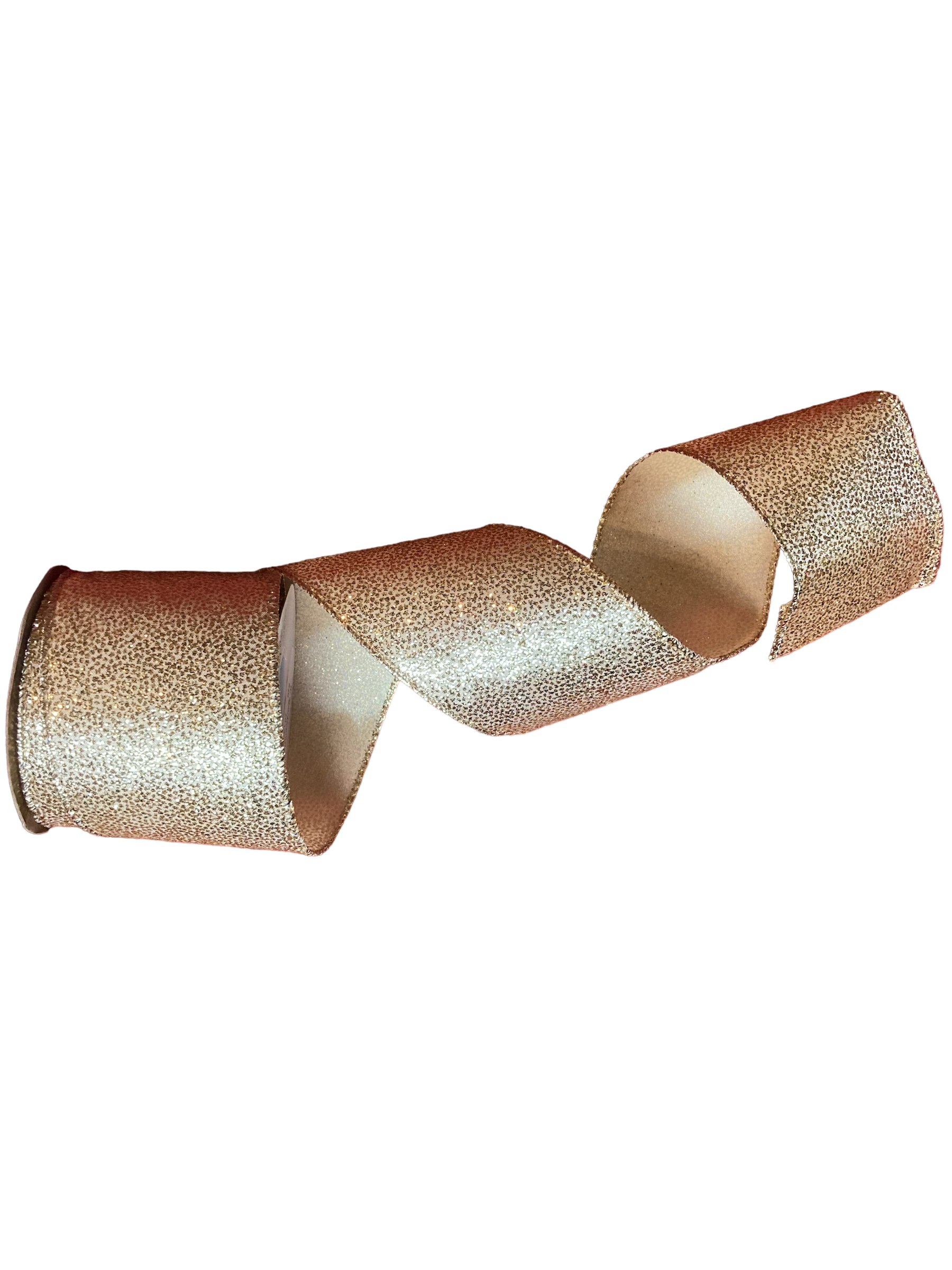 Wired Gold Sparkle Ribbon – The Sandy Santa