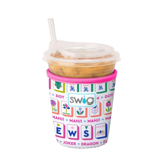 Mahjong Iced Cup Coolie (Small) - The Sandy Santa